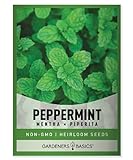 Peppermint Seeds for Planting is A Heirloom, Open-Pollinated, Non-GMO Herb Variety- Great for Indoor and Outdoor Gardening and Herbal Tea Gardens by Gardeners Basics photo / $4.95