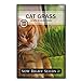 photo Sow Right Seeds - Cat Grass Seed for Planting - Easy to Grow Oat Grass That Your Cat Will Love - Non-GMO - Full Instructions - Great Gardening Gift (1 Packet)