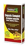 Solabiol SOCOMP15P Engrais Complet15 Kg + 5 Kg Offerts | Double Action : Effet « Starter » et Durable, Puissant photo / 39,89 € (1,99 € / kg)