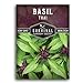 photo Survival Garden Seeds - Thai Basil Seed for Planting - Packet with Instructions to Plant and Grow Asian Basil Indoors or Outdoors in Your Home Vegetable Garden - Non-GMO Heirloom Variety - 1 Pack