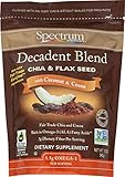 Spectrum Essentials Chia & Flax Seed, Decadent Blend with Coconut & Cocoa, 12 Oz photo / $8.49 ($0.71 / Ounce)