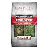 Pennington One Step Complete Sun & Shade Bare Spot Grass Seed, 10 Pounds, White photo / $19.99