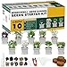 photo Herb Grow Kit, 10 Herb Seeds Garden Starter Kit, Complete Potted Plant Growing Set Including White Pots, Markers, Nutritional Soil, Watering, Herb Clipper for Kitchen Herb Garden DIY