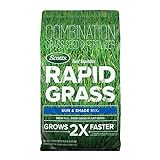 Scotts Turf Builder Rapid Grass Sun & Shade Mix: up to 2,800 sq. ft., Combination Seed & Fertilizer, Grows in Just Weeks, 5.6 lbs photo / $34.88