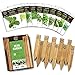 photo Herb Garden Seeds for Planting - 10 Culinary Herb Seed Packets Kit, Non GMO Heirloom Seeds, Plant Markers, Wood Gift Box - Home Gardening Gifts for Gardeners