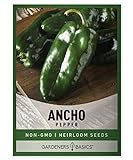 Ancho Poblano Pepper Seeds for Planting Heirloom Non-GMO Ancho Peppers Plant Seeds for Home Garden Vegetables Makes a Great Gift for Gardening by Gardeners Basics photo / $5.95