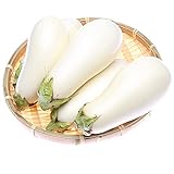 Unique Eggplant Seeds for Planting, Casper White - 1 g 200+ Seeds - Non-GMO, Heirloom Egg Plant Seeds - Home Garden Vegetable White Eggplant Seeds - Sealed in a Beautiful Mylar Package photo / $3.29
