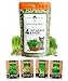 photo 3200+ Cat Grass Seeds - Catnip Seeds, Alfalfa Seeds, Oat Seeds, and Oat & Barley Mix - Grow Cat Grass for Indoor Cats - Cat Grass Seeds Bulk - Refill Cat Growing Grass Kit - Heirloom Herb Seed
