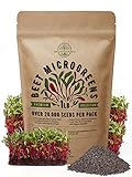 Beet Sprouting & Microgreens Seeds - Non-GMO, Heirloom Sprout Seeds Kit in Bulk 1lb Resealable Bag for Planting & Growing Microgreens in Soil, Coconut Coir, Garden, Aerogarden & Hydroponic System. photo / $23.99