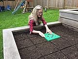 Seeding Square – Square Foot Gardening Template – Seed Sowing Tool Kit Comes with: Color Coded Seed Spacer Template & Magnetic Seed Dibber/Seed Ruler/Seed Spoon & Vegetable Garden Planting Guide photo / $26.95