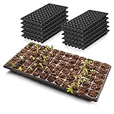 321Gifts, 10-Pack Seed Starter Kit, 2X Thicker 72 Cell Plastic Seedling Trays Gardening Germination Growing Trays Plant Grow Kit Seed Starting Trays Seedling Germination Nursery Pots Plug photo / $23.40