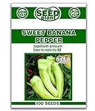 Sweet Banana Pepper Seeds - 100 Seeds Non-GMO photo / $1.89 ($0.02 / Count)