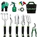 photo Garden Tools Stainless Steel Heavy Duty Gardening Tools with Storage Tote Bag Outdoor Gardening Supplies Planting Gadgets Kit Basket Hand Tools Set Gardening Gifts for Women Men Her Him (11)