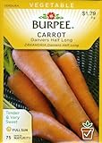 Burpee 65821 Carrot Danvers Half Long Seed Packet photo / $5.49