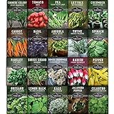Survival Garden Seeds Apartment Kit Seed Vault - Non-GMO Heirloom Survival Garden Seeds for The Urban Homestead - Container Friendly Vegetables for Growing on Your Patio, Porch, or Any Small Space photo / $24.99
