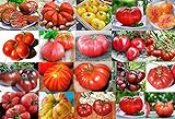 Mixed Seeds! 30 Giant Tomato Seeds, Mix of 19 Varieties, Heirloom Non-GMO, Brandywine Black, Red, Yellow & Pink, Mr. Stripey, Old German, Black Krim, from USA photo / $5.69 ($0.19 / Count)