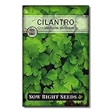 Sow Right Seeds - Cilantro Seed - Non-GMO Heirloom Seeds with Full Instructions for Planting an Easy to Grow herb Garden, Indoor or Outdoor; Great Gift (1 Packet) photo / $4.99