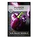 photo Sow Right Seeds - Purple Beauty Pepper Seed for Planting - Non-GMO Heirloom Packet with Instructions to Plant and Grow an Outdoor Home Vegetable Garden - Productive Sweet Bell Peppers - Great Gift