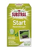 Substral Start-Rasen Dünger für die Rasenneuanlage durch Aussaat & Rollrasen, mit 100 Tage Langzeitwirkung, 100m², 2 kg foto / 19,99 € (10,00 € / kg)