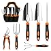 photo CHRYZTAL Garden Tool Set, Stainless Steel Heavy Duty Gardening Tool Set, with Non-Slip Rubber Grip, Storage Tote Bag, Outdoor Hand Tools, Ideal Garden Tool Kit Gifts for Women and Men