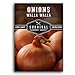 photo Survival Garden Seeds - Walla Walla Onion Seed for Planting - Packet with Instructions to Plant and Grow Deliciously Sweet Long Day Onions in Your Home Vegetable Garden - Non-GMO Heirloom Variety