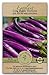 photo Gaea's Blessing Seeds - Eggplant Seeds - Long Purple Heirloom Non-GMO Seeds with Easy to Follow Planting Instructions - 91% Germination Rate Net Wt. 1.0g