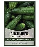 Cucumber Seeds for Planting - Marketmore 76 - Cucumis sativus Heirloom, Non-GMO Vegetable Variety- 1 Gram Seeds Great for Outdoor Gardening by Gardeners Basics photo / $4.95