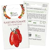 Tomaten Samen San Marzano: Premium Tomatensamen zum einfachen Anbau von Tomatenpflanzen für Balkon und Garten – Alte Tomatensorten Samen für köstliche Flaschentomaten – 5 Gemüse Samen von OwnGrown foto / 2,35 € (0,47 € / stück)