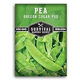 Survival Garden Seeds -Oregon Sugar Pod II Pea Seed for Planting - Packet with Instructions to Plant and Grow Delicious Snow Peas in Your Home Vegetable Garden - Non-GMO Heirloom Variety photo / $4.99