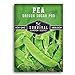 photo Survival Garden Seeds -Oregon Sugar Pod II Pea Seed for Planting - Packet with Instructions to Plant and Grow Delicious Snow Peas in Your Home Vegetable Garden - Non-GMO Heirloom Variety