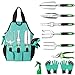 photo Glaric Gardening Tool Set 10 Pcs, Aluminum Garden Hand Tools Set Heavy Duty with Garden Gloves ,Trowel and Organizer Tote Bag ,Planting Tools ,Gardening Gifts for Women Men