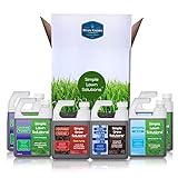 Simple Lawn Solutions - Ryan Knorr - Lawn Essentials Bundle Box - 6 Piece Set- Lawn Food 16-4-8 NPK, Lawn Energizer Booster, Root Hume- Humic Acid, Soil Hume- Seaweed, Humic Acid (32 Ounce Bundle) photo / $104.79