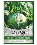 Cabbage Seeds for Planting - Golden Acre Green Heirloom, Non-GMO Vegetable Variety- 1 Gram Approx 225 Seeds Great for Summer, Spring, Fall, and Winter Gardens by Gardeners Basics photo / $4.95