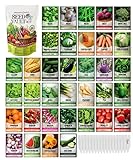 Survival Vegetable Seeds Garden Kit Over 16,000 Seeds Non-GMO and Heirloom, Great for Emergency Bugout Survival Gear 35 Varieties Seeds for Planting Vegetables 35 Free Plant Markers Gardeners Basics photo / $39.95 ($0.00 / Count)