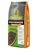 COMPO SAAT Rasen Reparatur Komplett-Mix+, Rasensaat, Keimsubstrat,Langzeit-Rasendünger und Bodenaktivator, 4 kg, 20 m² foto / 30,75 € (7,69 € / kg)