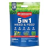 BioAdvanced 704865U 5 in 1 Weed and Feed Lawn Fertilizer and Crabgrass Killer, 10000 Square Feet, Granules photo / $50.80
