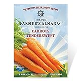 The Old Farmer's Almanac Heirloom Carrot Seeds (Tendersweet) - Approx 3000 Non-GMO Seeds photo / $4.29
