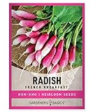 Radish Seeds for Planting - French Breakfast Variety Heirloom, Non-GMO Vegetable Seed - 2 Grams of Seeds Great for Outdoor Spring, Winter and Fall Gardening by Gardeners Basics photo / $4.95