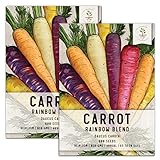 Seed Needs, Rainbow Carrot Seeds for Planting - Twin Pack of 800 Seeds Each Non-GMO photo / $7.65 ($3.82 / Count)