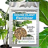 House Plant Fertilizer - Complete Slow Release Formula + Micro Nutrients by PowerGrow - Feeds Houseplants for 8 Months and Includes Over a Year Supply (6oz (1 House Plant Fertilizer Bag)) photo / $8.75